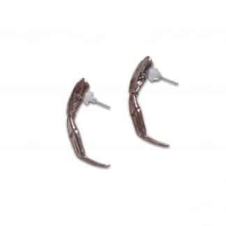Crab Leg Earrings - Bronze