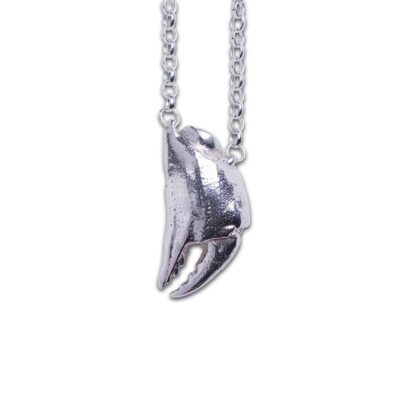 Karkinos Crab Claw Pendant - Silver