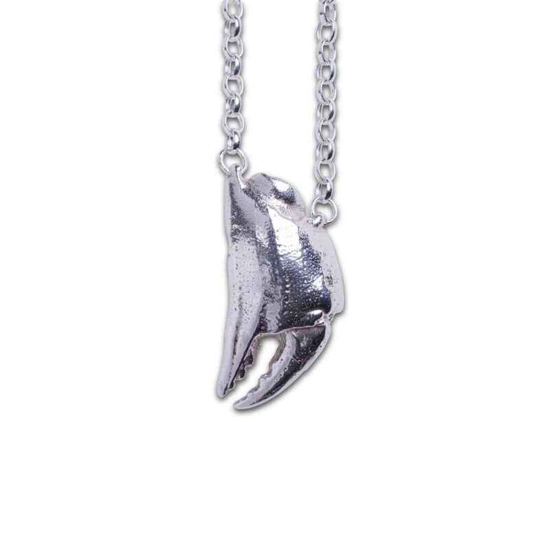 Karkinos Crab Claw Pendant - Silver