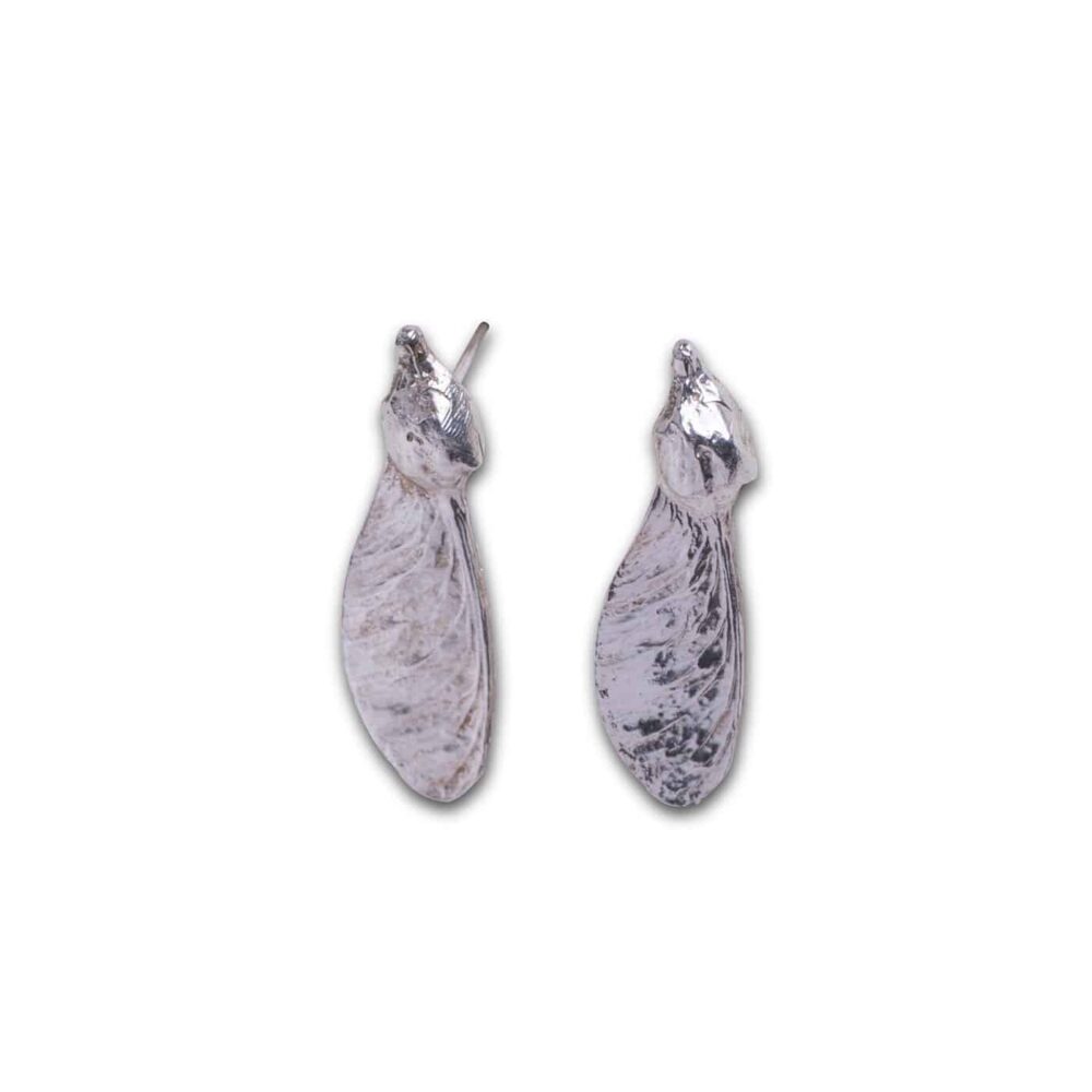 Sycamore Pod Earrings - Silver