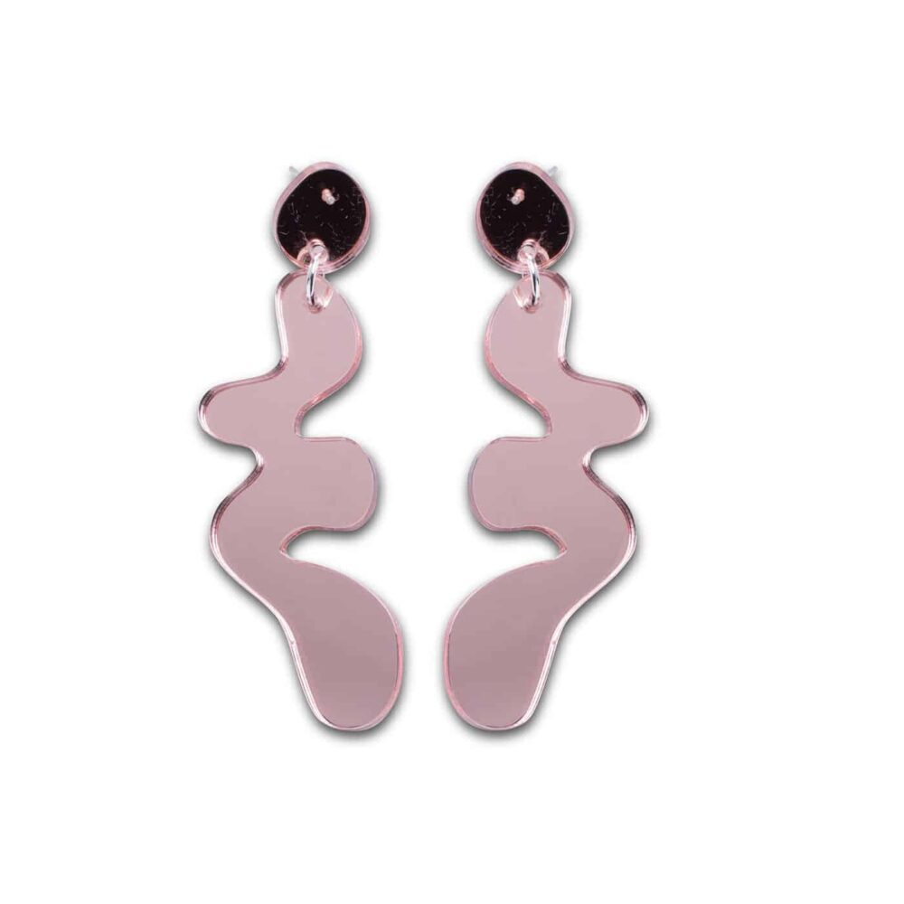 DECO FLEX Henri Drop Earrings - Mirrored Copper