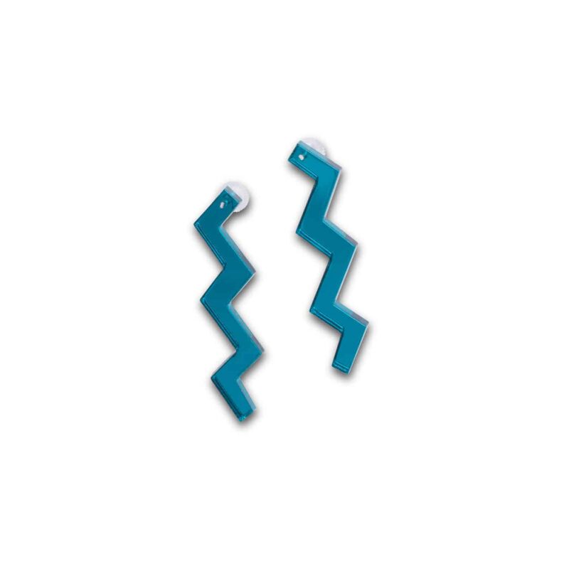 Mini Zig Studs Turquoise