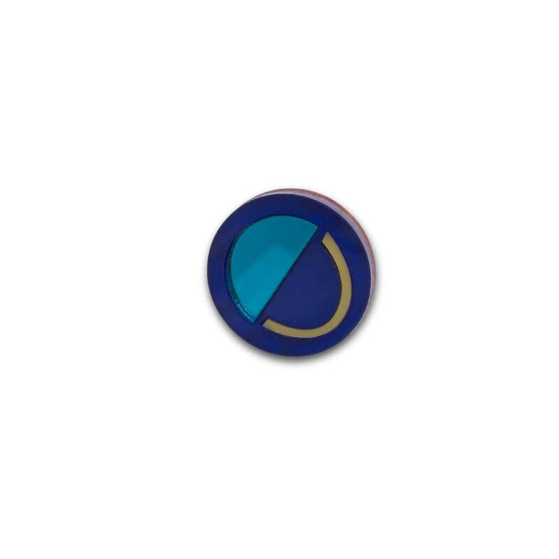 Smile Brooch - Blue