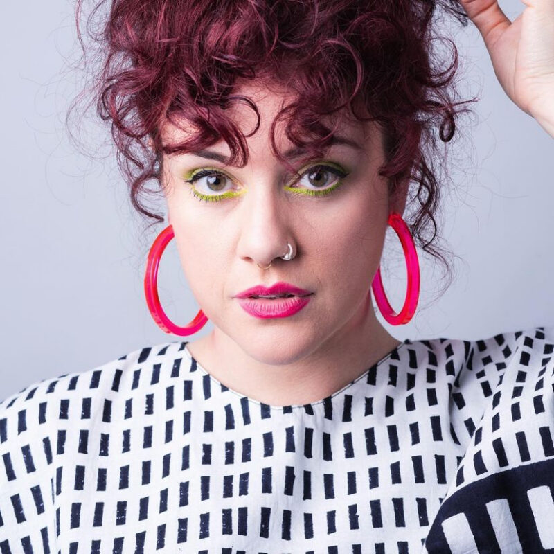 OPTIKA Hot Pink Hoop Earrings