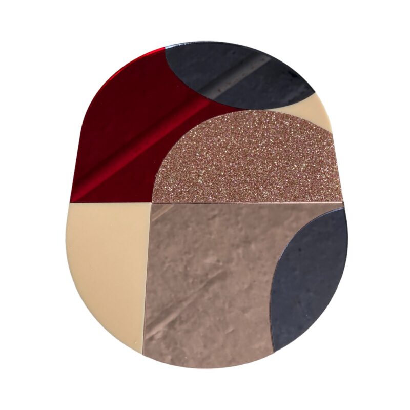 RE-FLEK Mirror - Red, Copper, Cream & Stone