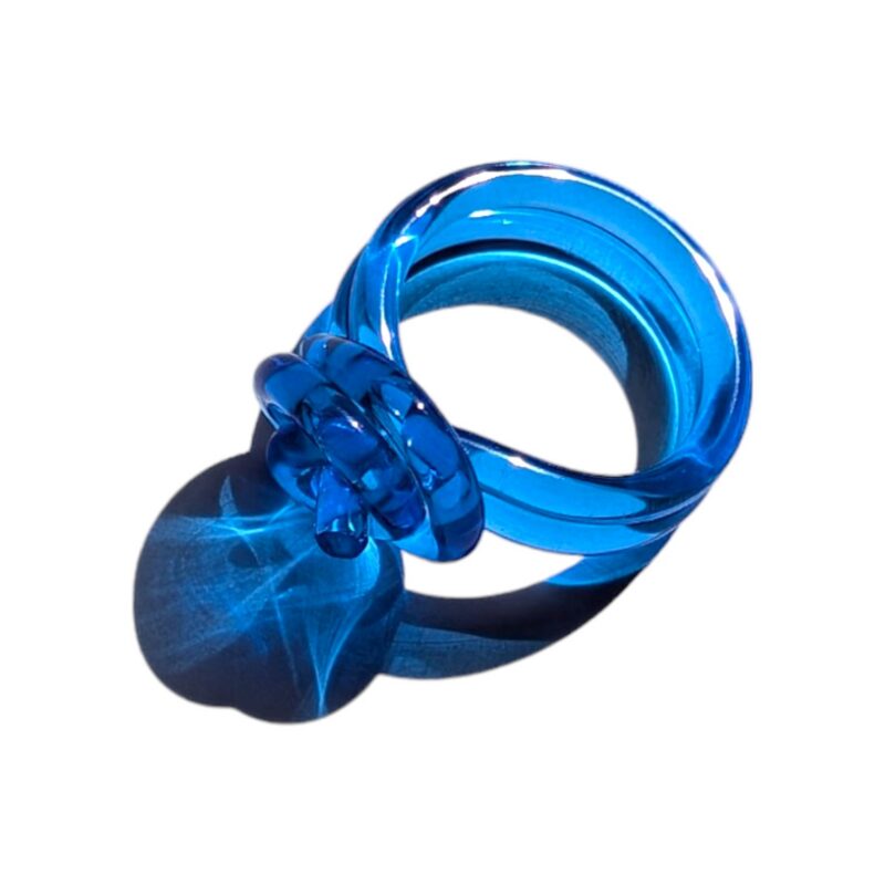 OPTIKA Electric Blue Statement Ring
