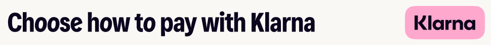Choose how to Pay with Klarna