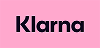 Klarna logo pink and black