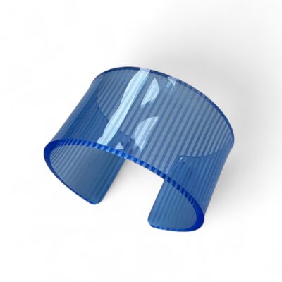 MOIRÈ ELECTRIC BLUE CUFF BRACELET