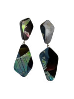 DUALITY opal noir drop earrings