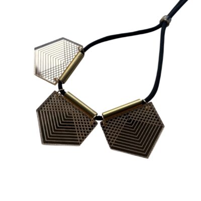 geo spike necklace